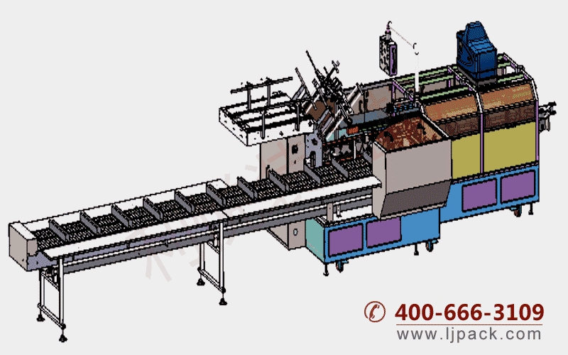 積木拼圖玩具自動裝盒機3D設計圖